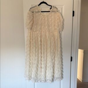 Oversized Sister Jane Cream Textured Dress